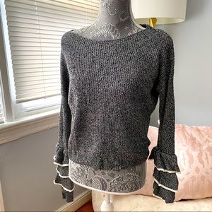 NWT Express black and white mixed knit